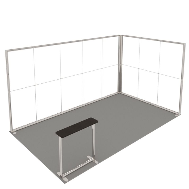 Lumix Messestand Corner 5x3m, Rahmen